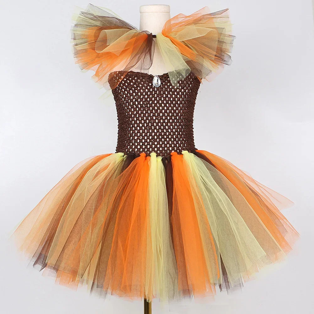 Jungle King Lion Halloween Costumes for Girls Kids Animal Fancy Tutu Dress Children Cosplay Outfit for Birthday Carnival Party 251021