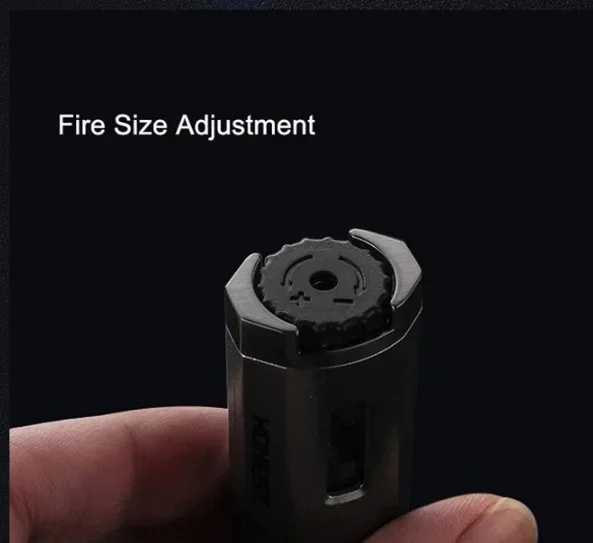 Portable long strip windproof gas lighter butane torch lighter double cross flame creative kitchen lighter metal lighterNO GAS C251022