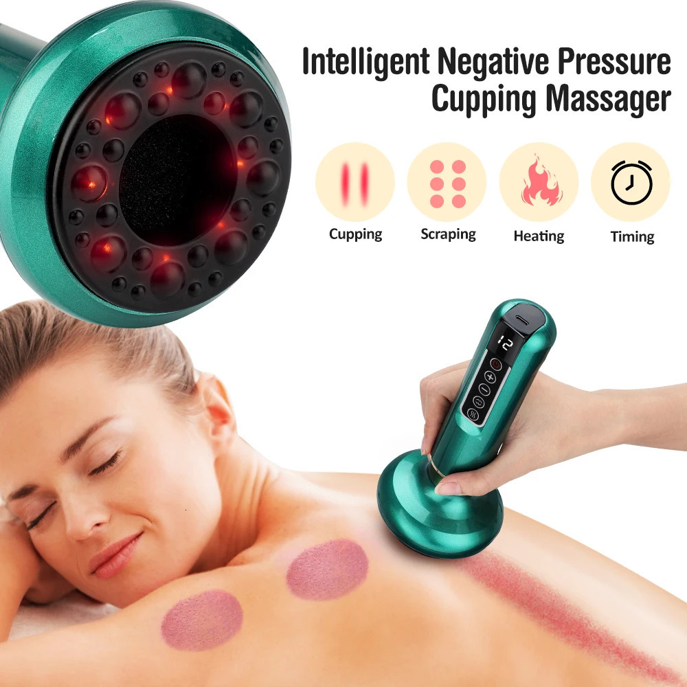 Chinese Electric Massager GuaSha Anti Cellulite Vacuum Suction Cup Beauty Health Scraping Infrared Heat Slimming Massage Thera 251015