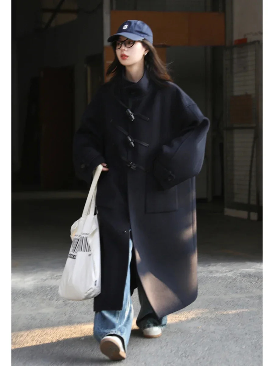 CHIC VEN Women Woolen Coats Fashion Retro n Button Loose Long Overcoat Korean Female Clothing Autumn Winter 251021