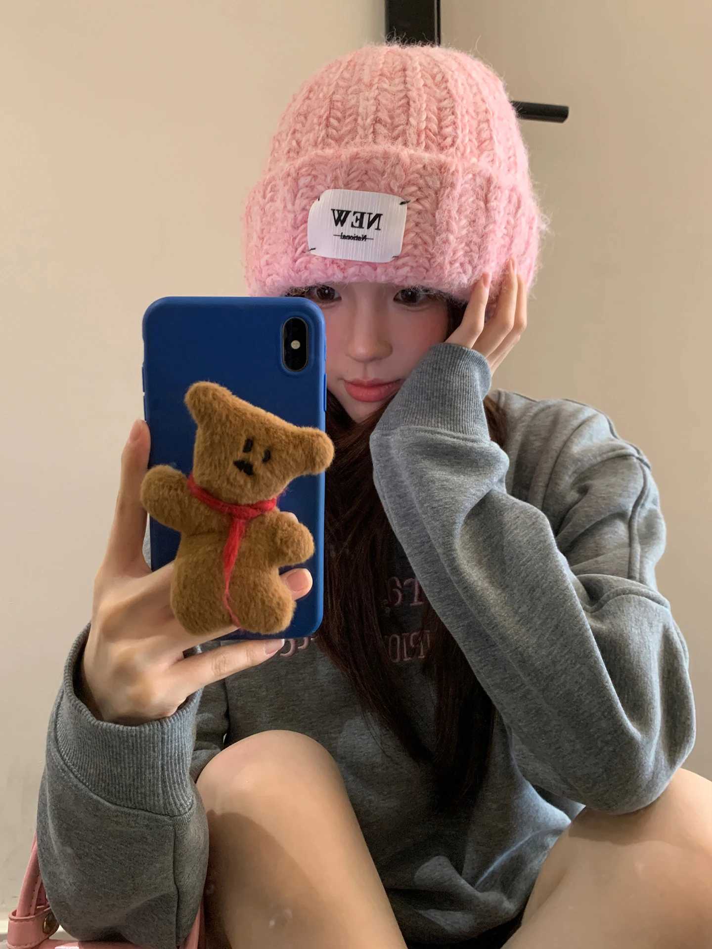 Warm Knitted Hat For Autumn And Winter New Fashion Versatile Outdoor ColdProof EarCovering Hoodie J251022