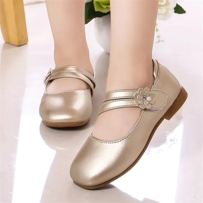 Girls Casual Flats Fashion Princess Flower Girl Mary Janes Flat Soft With Floral Children Shoes For Wedding Party Birthday Sweet 251021