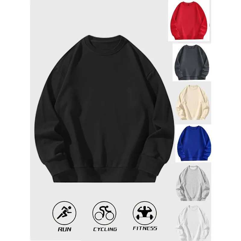 Mens and Womens Outdoor Sports and Leisure Crew Neck Longsleeved Pullover Sweatshirt Autumn and Winter Unisex Crew Neck TopXJ251022