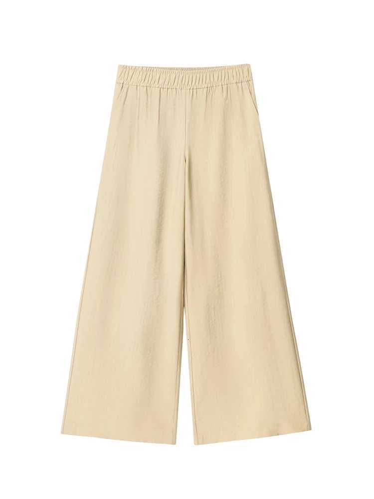 TFMLN Women Chic Shirt Tops Pants Set Single Breasted Long Sleeve Blouse Wide Leg Trousers Solid Office Ladies Daily ClothesT251022