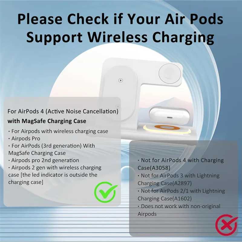 300W Foldable 3 In 1 Wireless Charger Stand Pad Desktop Fast Charging Station For iPhone 16 15 14 13 Watch Airpods J251114
