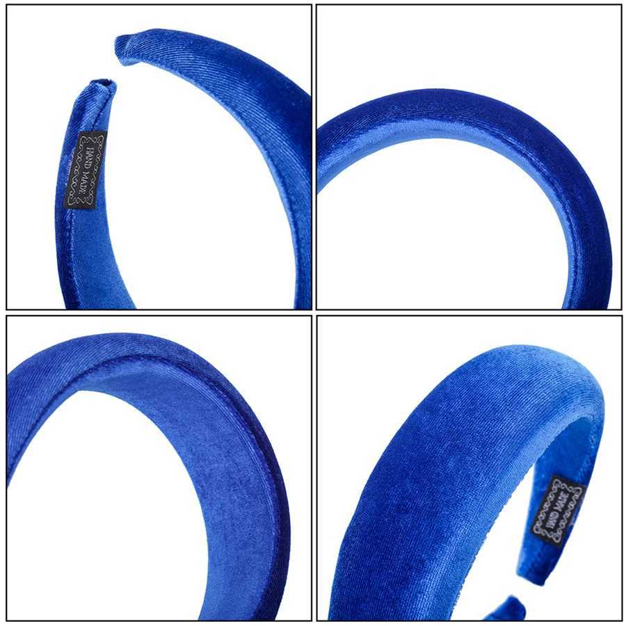 Haimeikang New Padded Headbands For Women Wide Velvet Bezel Hair Band Hair Hoop Girls Sponge Thick Solid Color Hair Accessories V251022