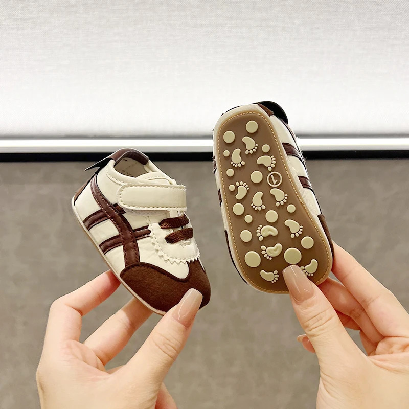 borns Baby Sports Shoes Striped Casual Anti Slip for Centenarians Boys and Girls Aged 018 Months 251022