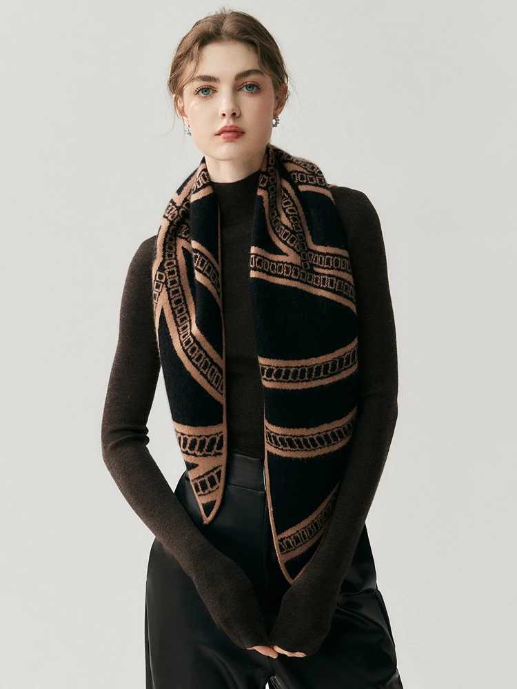 ADDONEE Autumn Winter Womens 100 Cashmere Scarf Triangle Scarf Shawls Autumn Winter Luxury Cashmere Knitwear Striped Shawls J251129