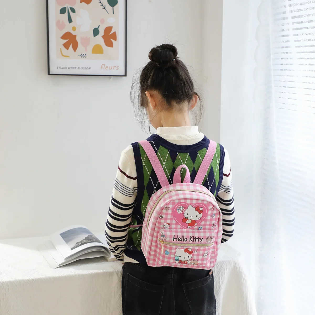 Sanrio Anime Melody Kuromi Cinnamoroll Children Hello Kitty Backpack Schoolbag Birthday Gift Backpacks For Children Kawaii Bags L251022