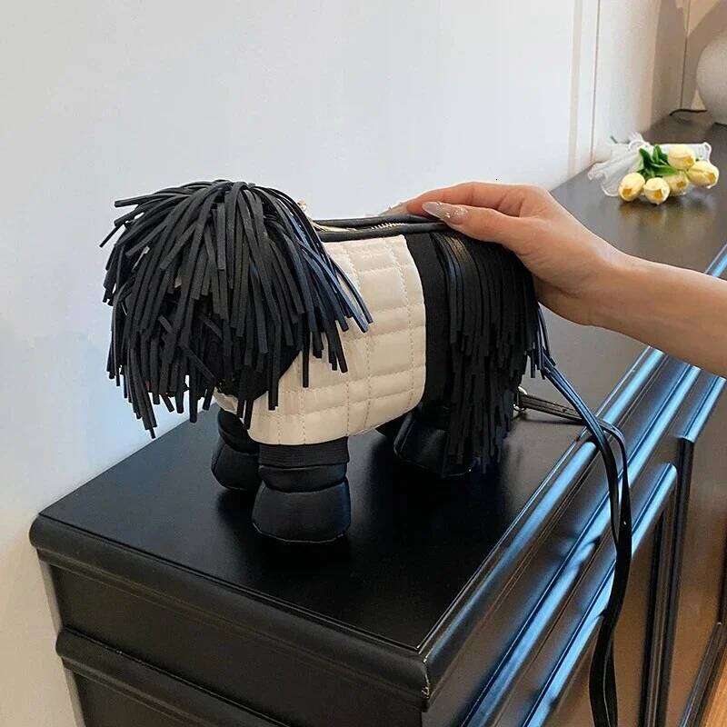 Unique Designer Purse and Handbags for Women Leather Shoulder High Quality 3D Dog Shape Wedding Evening Clutch Party Bag