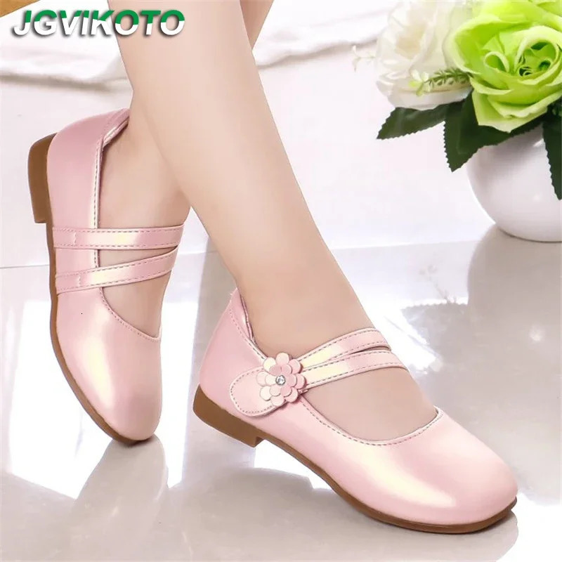 Girls Casual Flats Fashion Princess Flower Girl Mary Janes Flat Soft With Floral Children Shoes For Wedding Party Birthday Sweet 251021