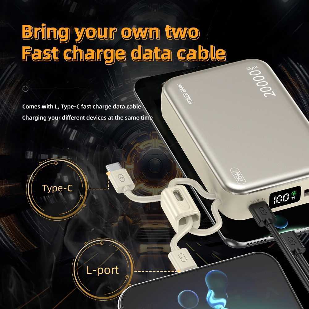 20000mAh 66W Fast Charge Power Bank CCC Chinese Certification with Cable for IPhone J251114