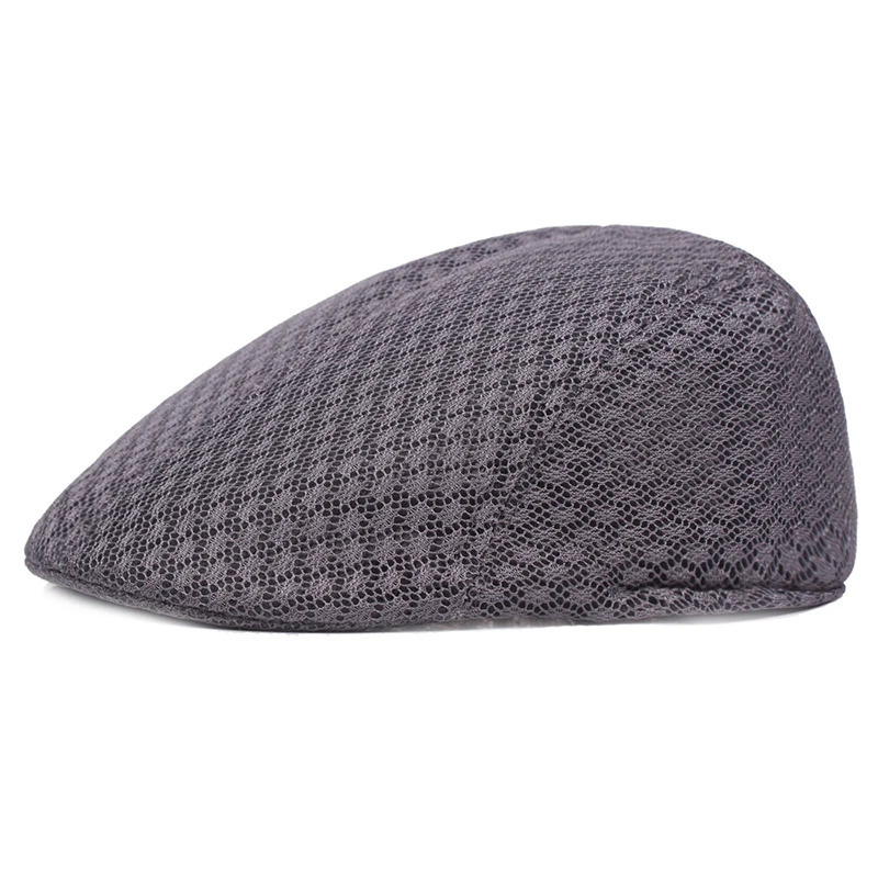 2025 Summer Casual Beret Hat Unisex Mesh Flat Caps sboy Style adjustablr Fashion Breathable for Women Men 251008