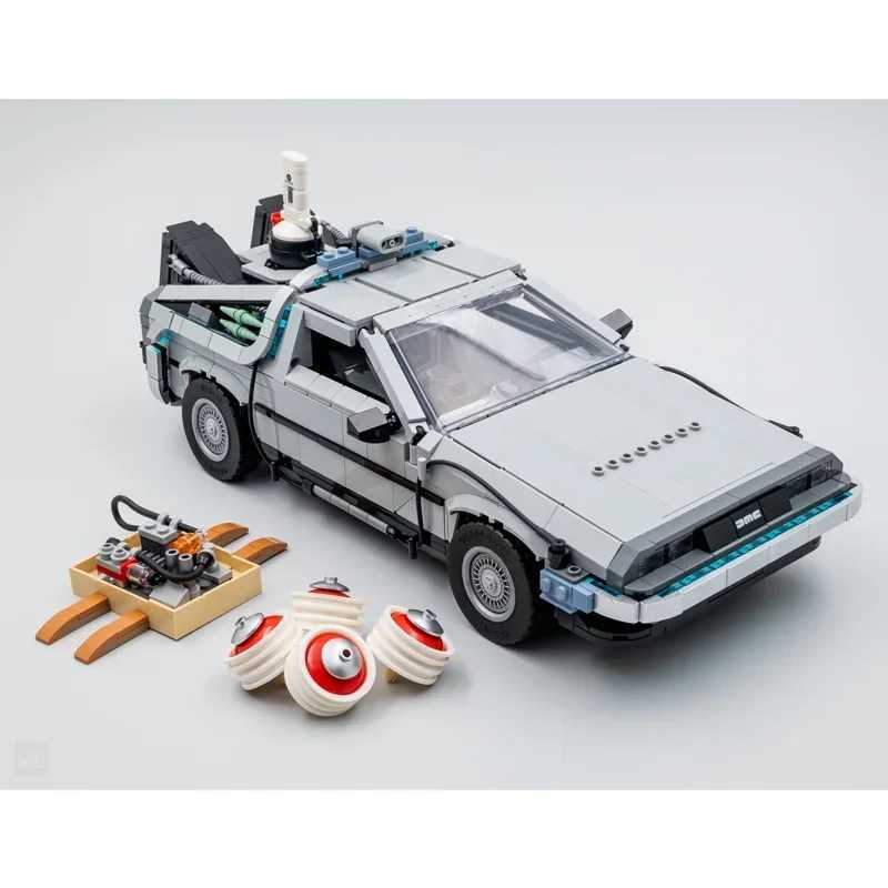 Back To The Future Time Machine 1872PCS DeLorean DMC12 Building Blocks 10300 Model Car Bricks Kit Adult Toys Birthday Gifts J251022