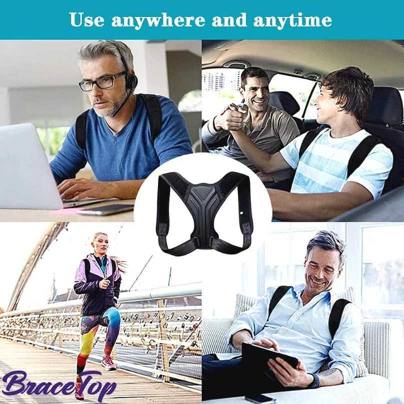 Adjustable Back Shoulder Posture Corrector Belt Clavicle Spine Support Reshape Your Body Home Office Sport Upper Back Neck Brace1 D251022