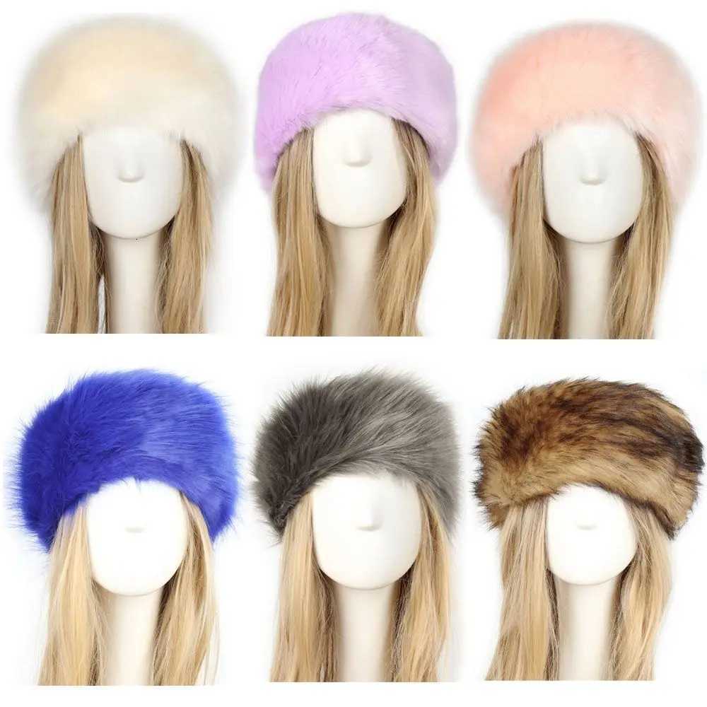 Ski Snow Earwarmer Faux Fur Headband Women Earmuff Fluffy Russian Caps Outdoor Winter Hats V251022