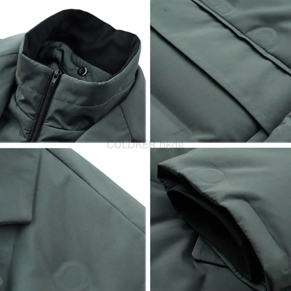 Down Jacket Mens Business Casual Suit White Duck Down Coats with Removable Inner Mens Winter Jacket 251020