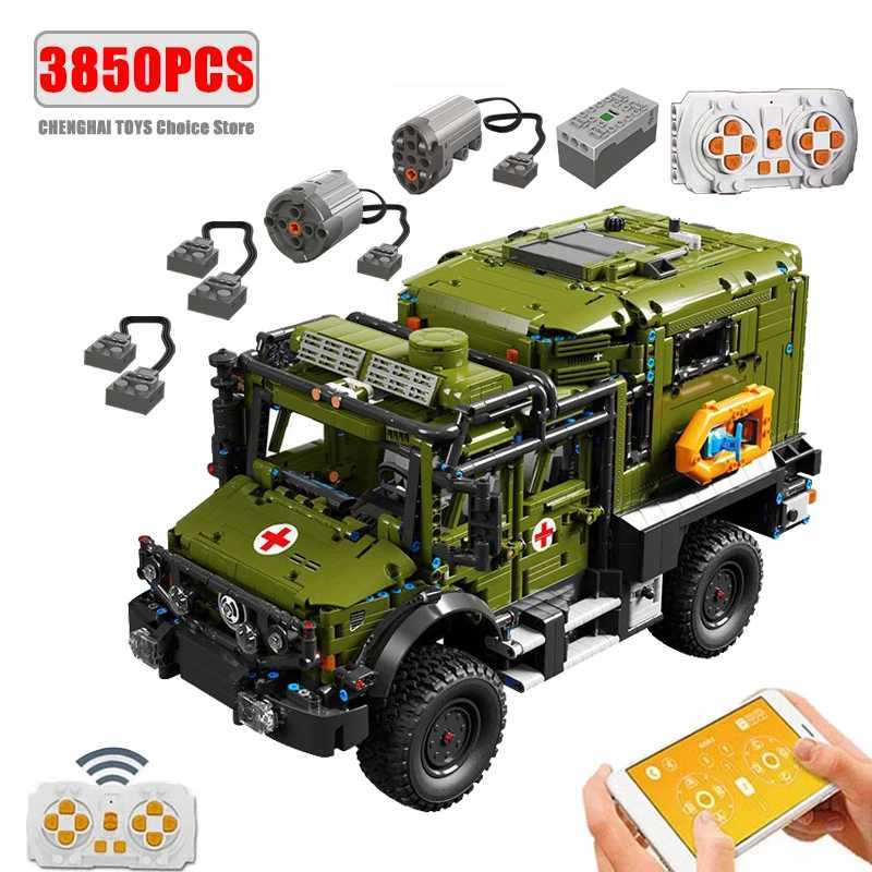 3850PCS Technical Remote Control OffRoad Rescue Vehicle Building Blocks Model Kids Assembly Truck Toys MOC Bricks Gift For Boys J251022
