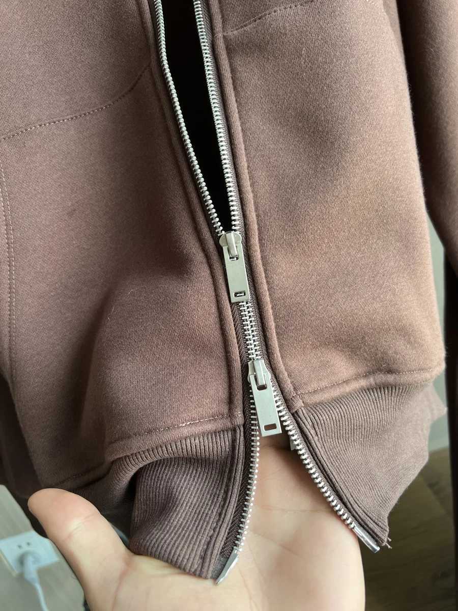 ETJ 2025 FallWinter new womens casual sports oversized zipper hoodie wide leg mop sweatpants set 4174842T251022