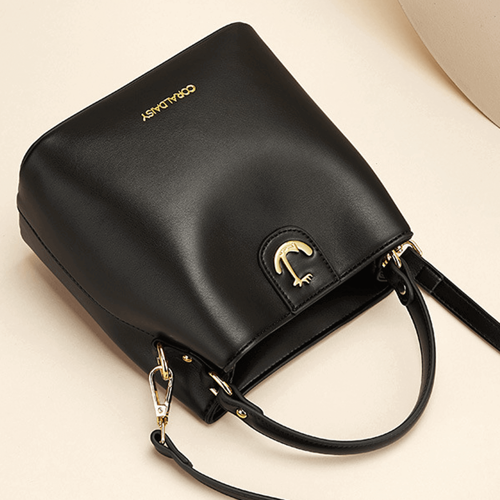 Women's Bucket Bags, PU Leather Handbags, Magnetic Ladies Crossbody Purses, Shoulder Purses for Women