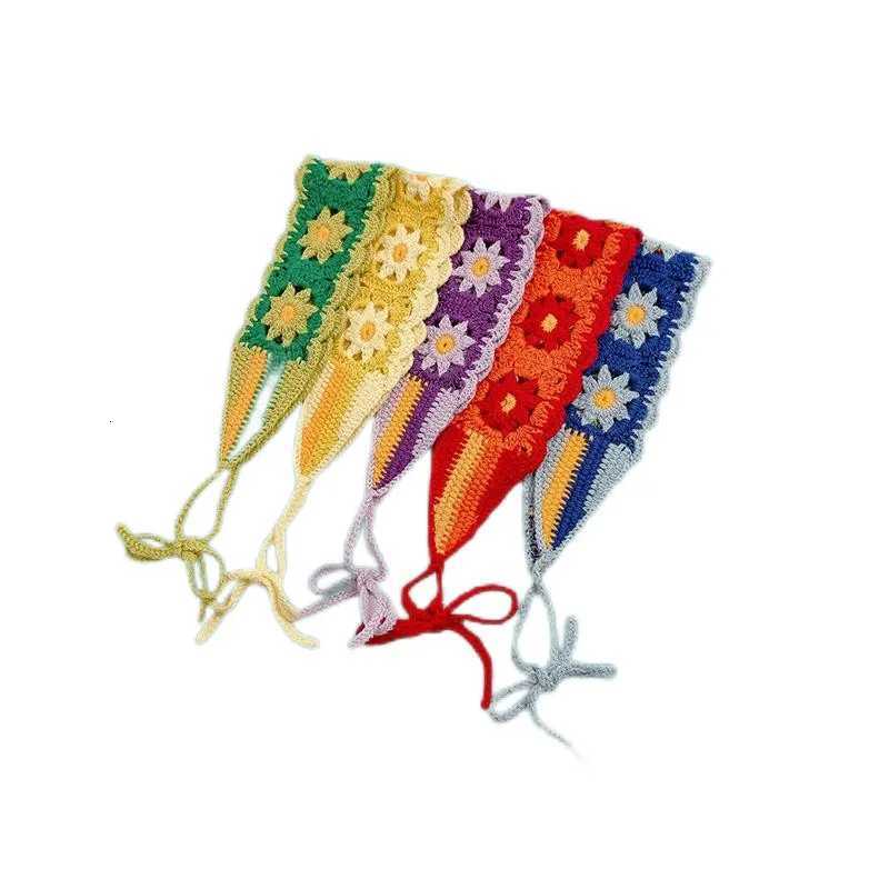 Small Strawberry Headband Crochet Sweet Cute Hair Band Women Scarf Headbands Bandanas Wide Elastic Hairbands Fashion Accessories V251022