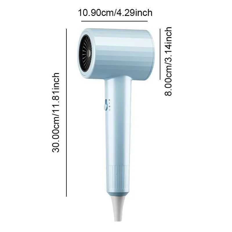Hair Dryer HighSpeed Electric Turbine Airflow Low Noise Constant Temperature And Quick Drying Wind Speed 62ms1800WQuick DryXJ251022