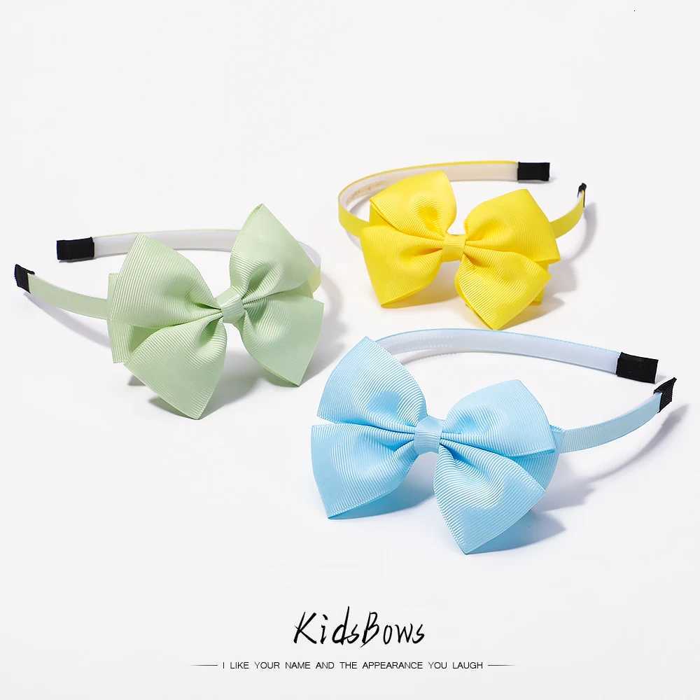 Fashion 1 Pcs Solid Color Large Bow Hairband for Women Korean Retro Headband Girls Vintage Hoop for Hair Bands Hair Accessories V251022