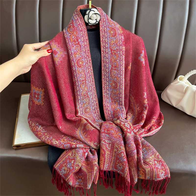 2025 Luxury Thick Cashmere Scarf Women Print New Wraps Travel Poncho Warm Blanket Winter Bufanda Shawl Female Stoles J251118