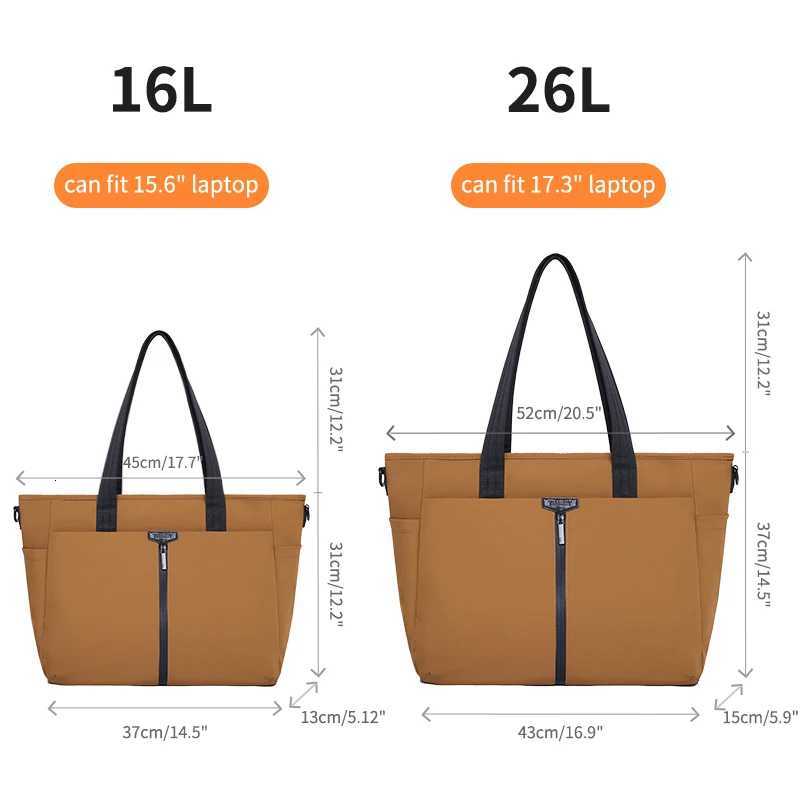 Timeet Laptop Bag For Women Men SingleShoulder Crossbody Briefcase Large Capacity Waterproof Notebook Bag 156 Inch 17 Handbag W251022
