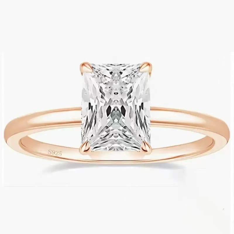 Custom Vvs Lab Grown Created Diamond Wedding Ring Band Women Set 10K 14K 18K Solid Gold Cured Eternity Wedding Ring Fine Jewelry