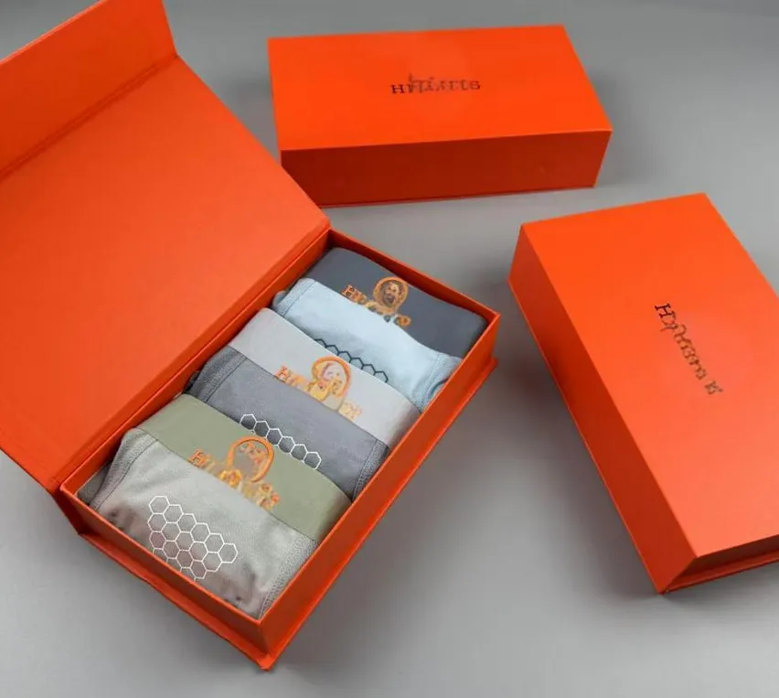 Designer underwear man boxer short Male Soft Underpants Man Luxury Brand Comfortable Boxershorts multiple colors boxers for men 3 pcs in one box Underpants Apparel