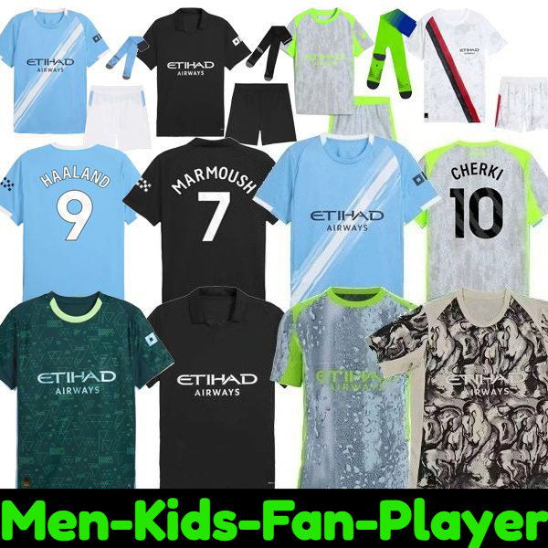 2025 25 26 HAALAND soccer jerseys FODEN MARMOUSH DOKU Cherki KOVACIC GVARDIOL Man City DE BRUYNE Reijnders football shirt men kids kits DONNARUMMA