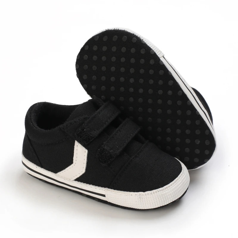 born Baby Boys Girls Classic Sports Sneakers Canvas First Walkers Soft Sole AntiSlip Comfortable Infant Toddler Shoes 251022