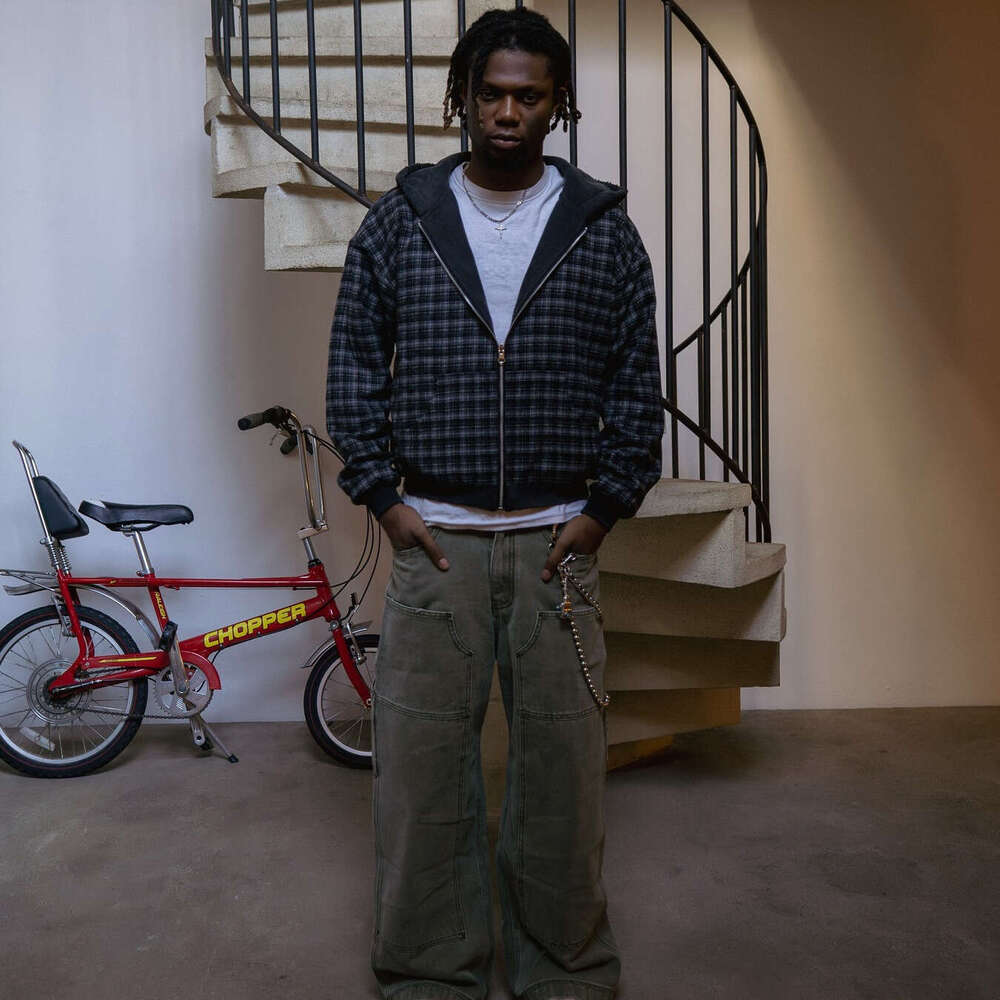 Winter Trendy Brand New Plaid Lined Patchwork Reversible Cotton Sweatshirt Street Fashion Jacket