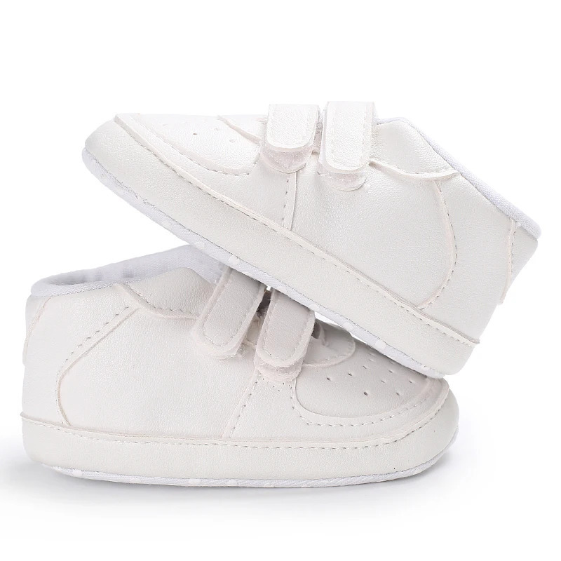White Baby Shoes Boys Girls PU Breathable Sneakers Soft Sole Infant Sport Toddler Shoe 251022