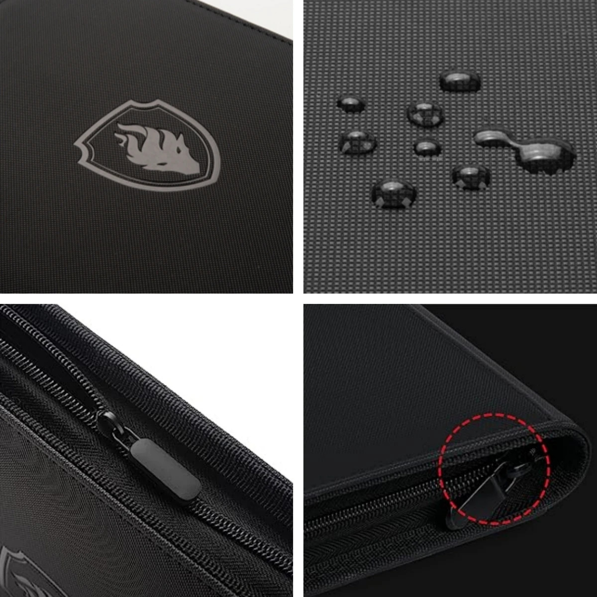 9 Pocket Zipper Card Binder 360 Trading Card Holder Book Premium PU Cover Zip Binder for Cards Durable Side Loading Card 251023