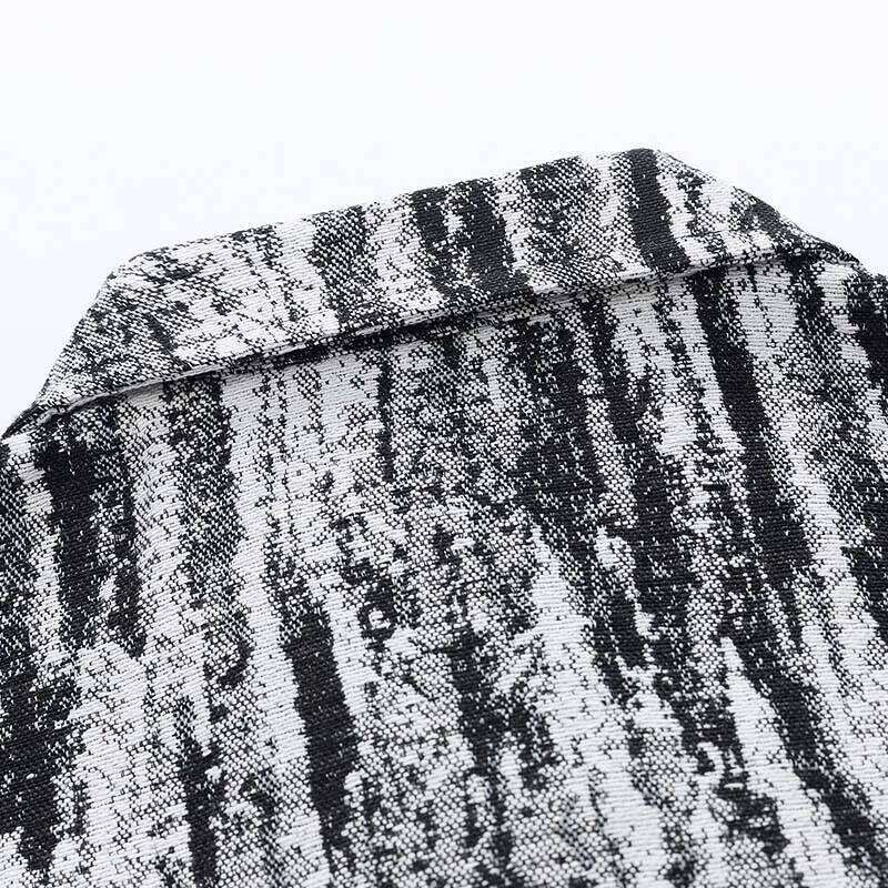 Men Denim Jacket Full Print Floral Vintage Oil Painting Streetwear National Trend Spring Autumn Fashion outdoor Coat