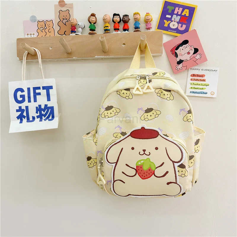 Sanrio Kid Schoolbag Backpack Hello Kitty Kuromi Cinnamoroll Printed Backpack Student School Supplies High Capacity Shoulder Bag L251022