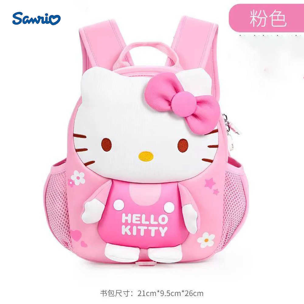 Sanrio Hello Kitty Childrens Kindergarten Schoolbag Girls Lightweight Antiwandering Bag Middle Class Backpack for School Entry L251022