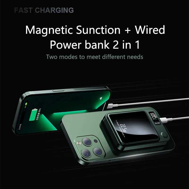 Magnetic Wireless Power Bank 50000mAh 225W Fast Charging External Battery Charger for iPhone 12 PD 20W Powerbank J251114