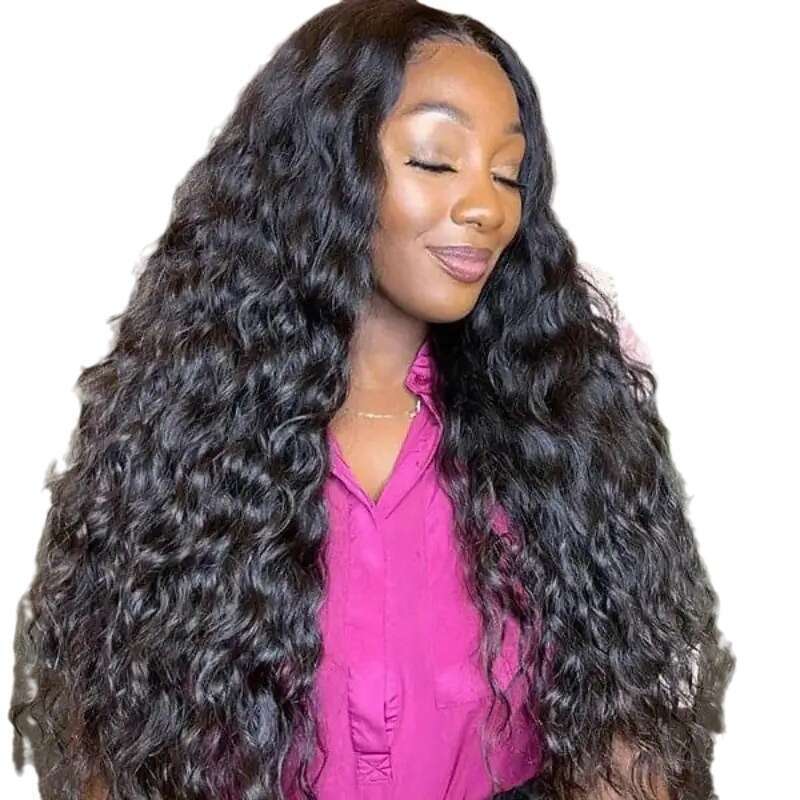 Fashion Front Lace Hot-Selling Small Tube Long Curly Hair Synthetic Full Wig