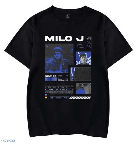 Euro Size Loose T-Shirt American Cartoon Print Cotton Short Sleeve - TT8741