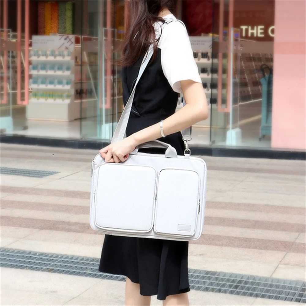 1331415616inch Women Shockproof Laptop Bag Notebook Case Sleeve For Macbook Air Pro Hp13 15 Business Shoulder Briefcase W251022