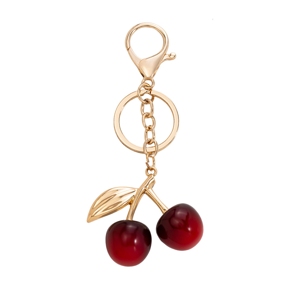 cherry exquisite car keychain multicolor fashion women's bag pendant accessories