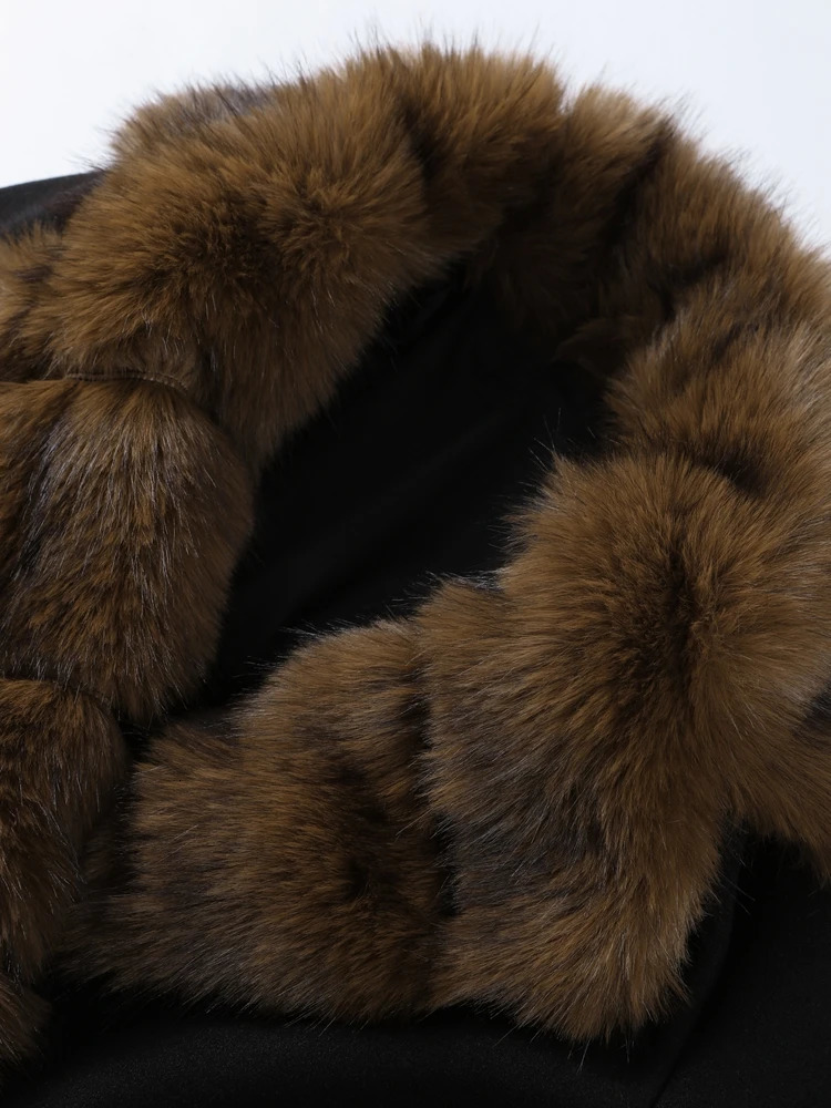 Elegant Fur Patchwork Short Warm Coat Women Lapel Lace Up Long Sleeve Coats Female Autumn Winter Lady Outwears 251021