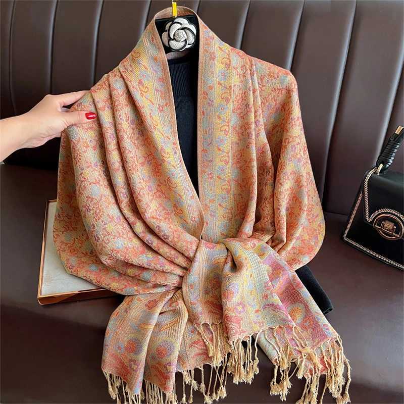 2025 Luxury Thick Cashmere Scarf Women Print New Wraps Travel Poncho Warm Blanket Winter Bufanda Shawl Female Stoles J251118