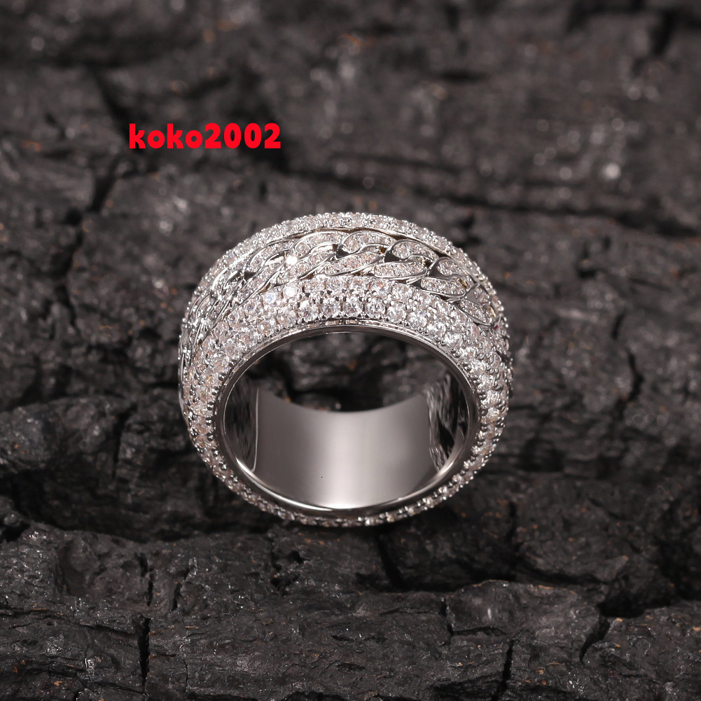 925 Sterling Silver VVS Moissanite Custom Ring Moissanite Ring for Men Women