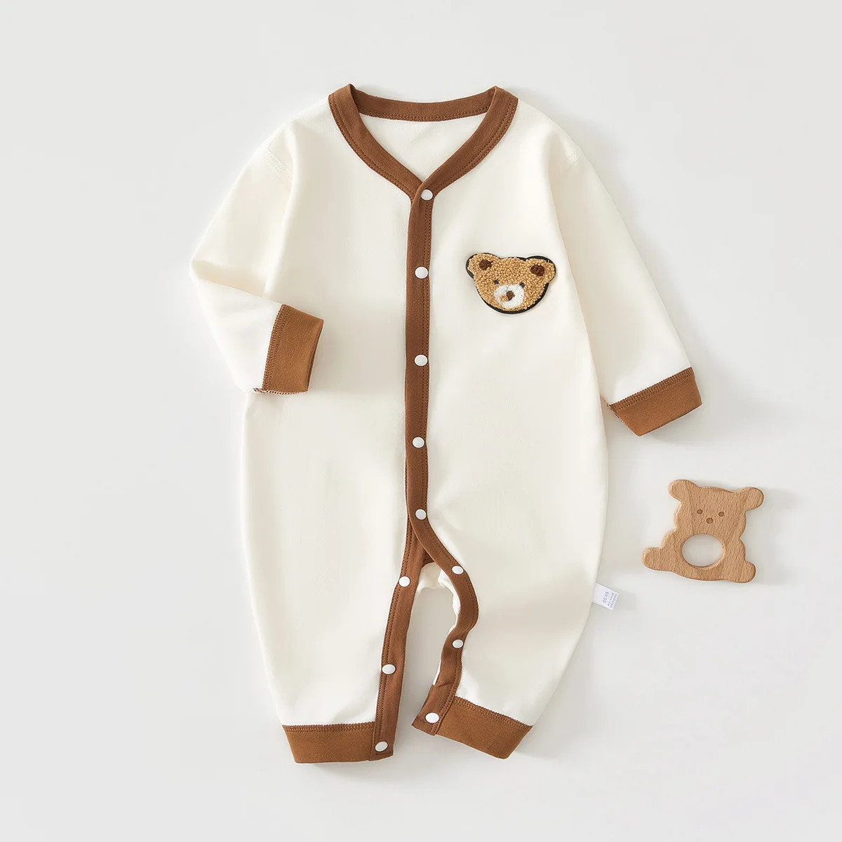 018 Month Pure Cotton Baby Clothes Spring Autumn Winter Romper Jumpsuit born Boys Girls Warm Suit Clothing 251022