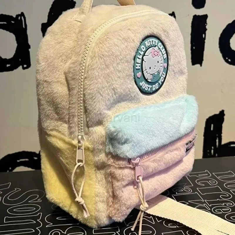 Sanrio 2025 New Hello Kitty Schoolbag Cartoon Backpack Multifunctional Children Cute Kindergarten Children School Gift L251022