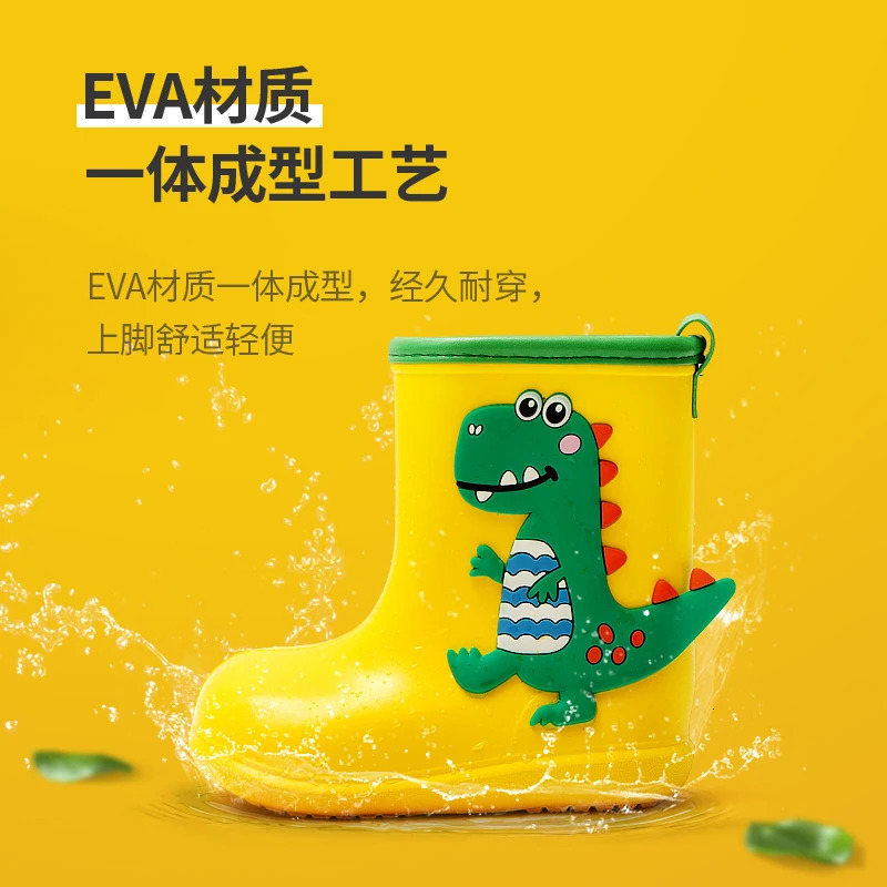 Children Rain Boots Baby Boys Girl EVA Nonslip Outdoor Cartoon Dinosaur boots for Kids Waterproof Shoes Water girl 251022
